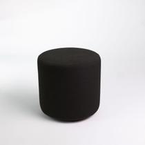Puff Perse Decorativo em Linho Puf Redondo para sala quarto
