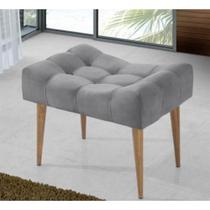 Puff Pés Palito Cinza Requinte