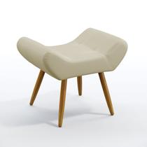 Puff Polar Para Sala de Estar Sued Bege Aradecor Puff Polar Para Sala de Estar Sued Bege Aradecor