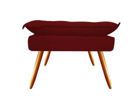 Puff Puf Banqueta Decorativa Opala Retangular Suede Marsala Pés Palito Madeira Ms Decor Puff Puf Banqueta Decorativa Opala Retangular Suede Marsala Pés Palito Madeira Ms Decor