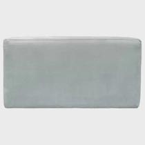 Puff Puf Estofado Tecido Veludo 70X70X40 Suede Gigante Azul Puff Puf Estofado Tecido Veludo 70X70X40 Suede Gigante Azul