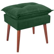 Puff Puf Opall Pes Palito 55x40cm Suede Verde MPassos