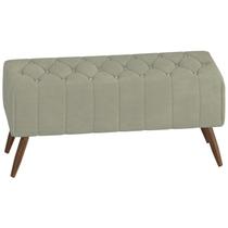 Puff Puf Para Sala 100 cm Pes Madeira Trit Veludo SL 940 Peer