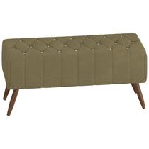 Puff Puf Para Sala 100 cm Pes Madeira Trit Veludo SL 945 Peer Puff Puf Para Sala 100 cm Pes Madeira Trit Veludo SL 945 Peer