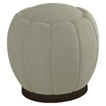 Puff Puf Para Sala Base Metal Chocolate Tull Veludo SL 940 Peer