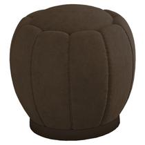 Puff Puf Para Sala Base Metal Chocolate Tull Veludo SL 942 Peer