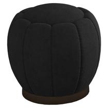 Puff Puf Para Sala Base Metal Chocolate Tull Veludo SL 944 Peer