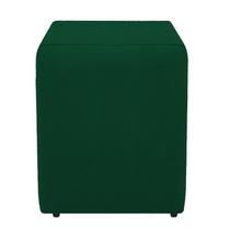 Puff Puf Quadrado Dado Para Quarto Sala Suede Verde