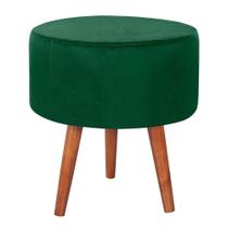 Puff Puf Redondo Pes Palito 44x40cm Suede Verde Mpassos Verde Puff Puf Redondo Pes Palito 44x40cm Suede Verde Mpassos Verde
