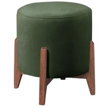 Puff Puf Sala Lhor Veludo Verde Rm Verde