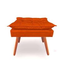 Puff Pufe Opala Banqueta Suede Terracota - Decore.Com