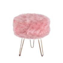 Puff Puff Para Decoração Sala De Estar Redondo Pelúcia Rosa Puff Puff Para Decoração Sala De Estar Redondo Pelúcia Rosa