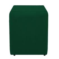 Puff Quadrado Banqueta Cubo Decorativo Dado Verde Para Sala