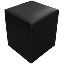 Puff Quadrado Confortável material sintético 34x40cm