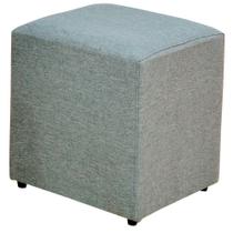 Puff Quadrado Decorativo L02 Sala de Estar Linho Cinza Escuro - Lyam Decor Puff Quadrado Decorativo L02 Sala de Estar Linho Cinza Escuro - Lyam Decor