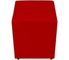 Puff Quadrado decorativo para Salas, Escritórios Estilo cor vermelho