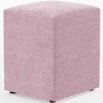 Puff Quadrado Decorativo Sala De Estar L02 Bouclê Rosê - Lyam Decor Puff Quadrado Decorativo Sala De Estar L02 Bouclê Rosê - Lyam Decor