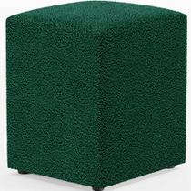 Puff Quadrado Decorativo Sala De Estar L02 Bouclê Verde - Lyam Decor Puff Quadrado Decorativo Sala De Estar L02 Bouclê Verde - Lyam Decor