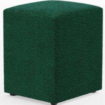 Puff Quadrado Decorativo Sala De Estar L02 Bouclê Verde - Lyam Decor Puff Quadrado Decorativo Sala De Estar L02 Bouclê Verde - Lyam Decor