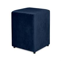 Puff Quadrado em Suede Premium Decorativo Sala Quarto Diversas Cores -