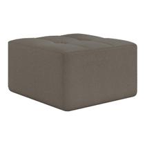 Puff Quadrado Estofado em Espuma D33 77x44x77cm Multimóveis CR45351 Puff Quadrado Estofado em Espuma D33 77x44x77cm Multimóveis CR45351