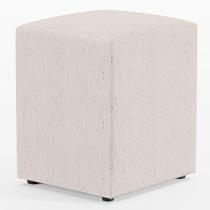 Puff Quadrado L02 Sala De Estar Linho Cru Puff Quadrado L02 Sala De Estar Linho Cru