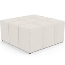 Puff Quadrado Milano 90x90cm W01 Linho Cru Puff Quadrado Milano 90x90cm W01 Linho Cru