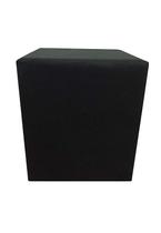 Puff Quadrado Não é Segredo Veludo Preto Pé Fixo 40x45 NSPQ07TV-F Puff Quadrado Não é Segredo Veludo Preto Pé Fixo 40x45 NSPQ07TV-F