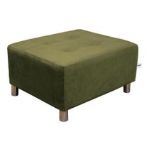 Puff Quadrado Pés com Alumínio Nero Capuccino Matrix Puff Quadrado Pés com Alumínio Nero Capuccino Matrix