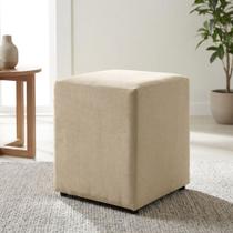 Puff Quadrado Recepção e Penteadeira Tecido Suede Puff Quadrado Recepção e Penteadeira Tecido Suede