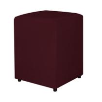 Puff Quadrado Suede Bordo - Belliv Decor Puff Quadrado Suede Bordo - Belliv Decor