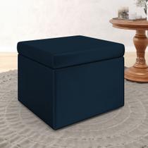 Puff Quasar / N-025 Veludo Azul Marinho