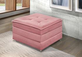 Puff Que Vira Cama / Colchão Descanso Quarto Sala - Rosa