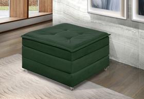 Puff Que Vira Cama Solteiro Dobrável Compacto Com Rodinha e Bau Decoração Para Sala Quarto Apartamento Estofado Versátil