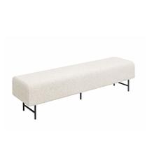 Puff Recamier 160cm Lauri Bouclé Off White - Sallar Home Puff Recamier 160cm Lauri Bouclé Off White - Sallar Home