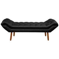 Puff Recamier Clássico Retrô Roma Queen Size 160cm material sintético - SOFA STORE