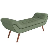 Puff Recamier Decorativo com Tachas 140 cm Santorini P05 Bouclê Oliva - Lyam Decor Puff Recamier Decorativo com Tachas 140 cm Santorini P05 Bouclê Oliva - Lyam Decor