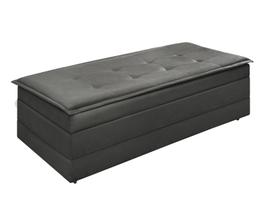 Puff Recamier Estofado De Cama Para Quarto Com Bau Que Vira Cama De Casal Super Confortavel