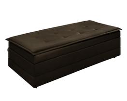 Puff Recamier Estofado De Cama Para Quarto Com Bau Que Vira Cama De Casal Super Confortavel