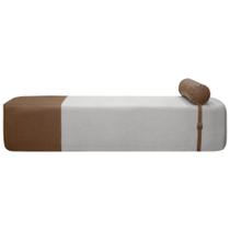 Puff Recamier Orgânico Diamante Casal 140cm Bouclê Facto