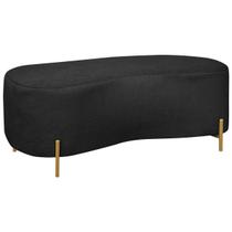 Puff Recamier Orgânico Maitê 1mt Quarto Loja Bouclê Preto