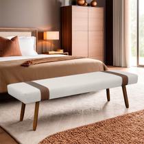 Puff Recamier Retangular para Sala Quarto Belt 140cm Bouclê - SOFA STORE