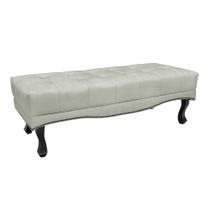 Puff Recamier Retrô Luis Xv Captonê Quarto Vicenza 90cm Veludo Prata S04 - D'Rossi Puff Recamier Retrô Luis Xv Captonê Quarto Vicenza 90cm Veludo Prata S04 - D'Rossi