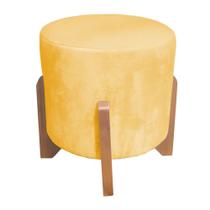 Puff Redondo Arthur Suede Veludo Puff Redondo Arthur Suede Veludo