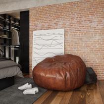 Puff Redondo Assis Café Puff Redondo Assis Café