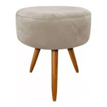 Puff Redondo Banqueta Penteadeira Camarim Suede - Promoção