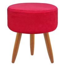 Puff Redondo Classic Para Sala Quarto Suede