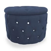 Puff Redondo Clássico com Capitonê