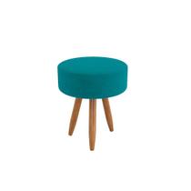 Puff Redondo Conforto Elegante Sala, Quarto E Escritório Azul Turquesa Puff Redondo Conforto Elegante Sala, Quarto E Escritório Azul Turquesa
