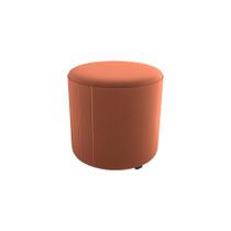 Puff Redondo Copenhage Veludo Cobre